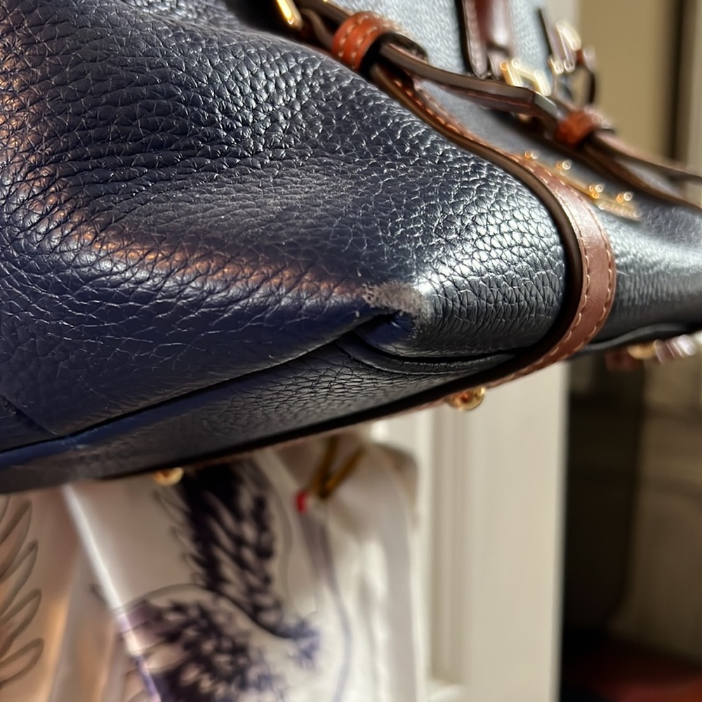 DOONEY & BOURKE - Purse navy blue and brown - Picture 3 of 8